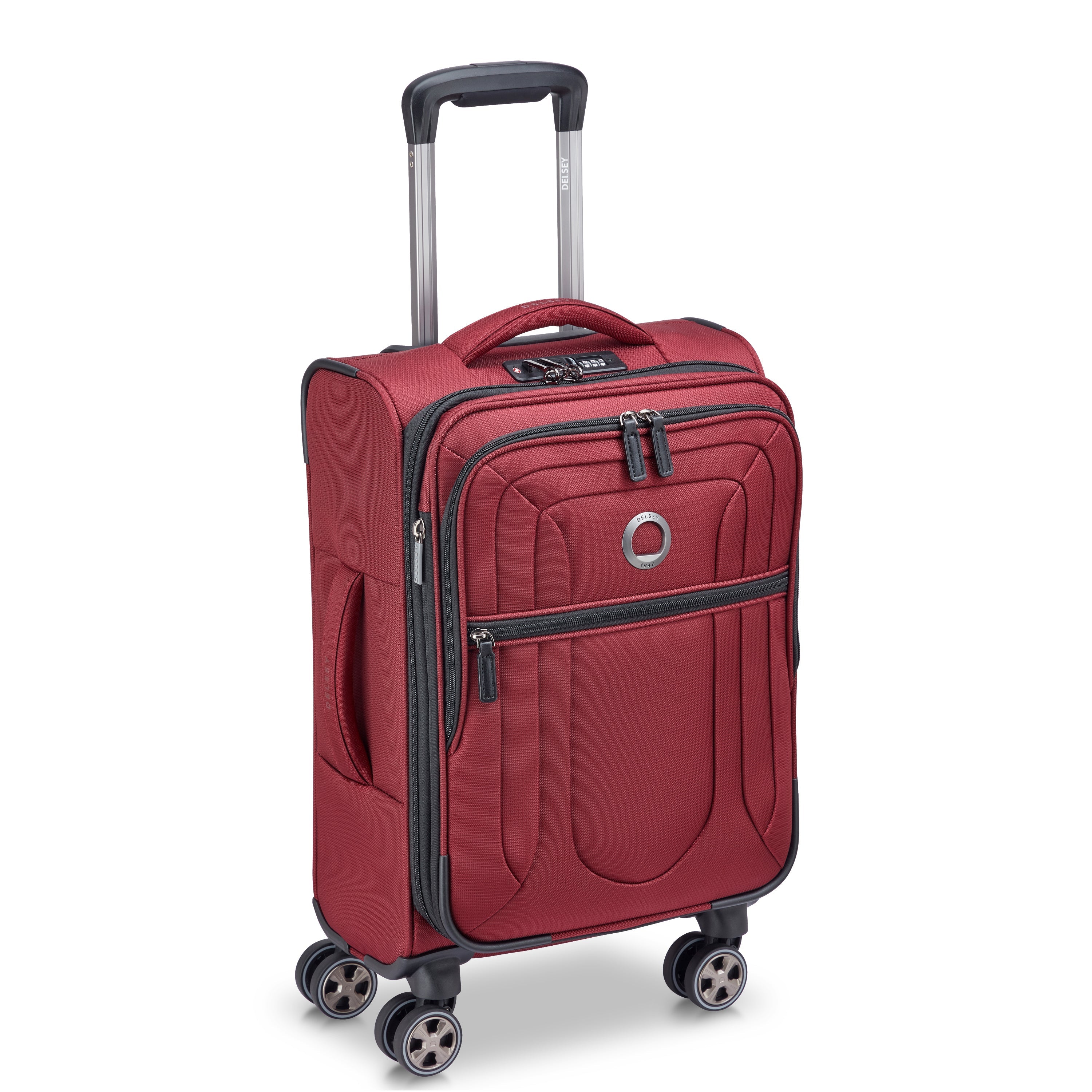 SHADOW DLX| Expandable Cabin Suitcase 55 CM BURGUNDY