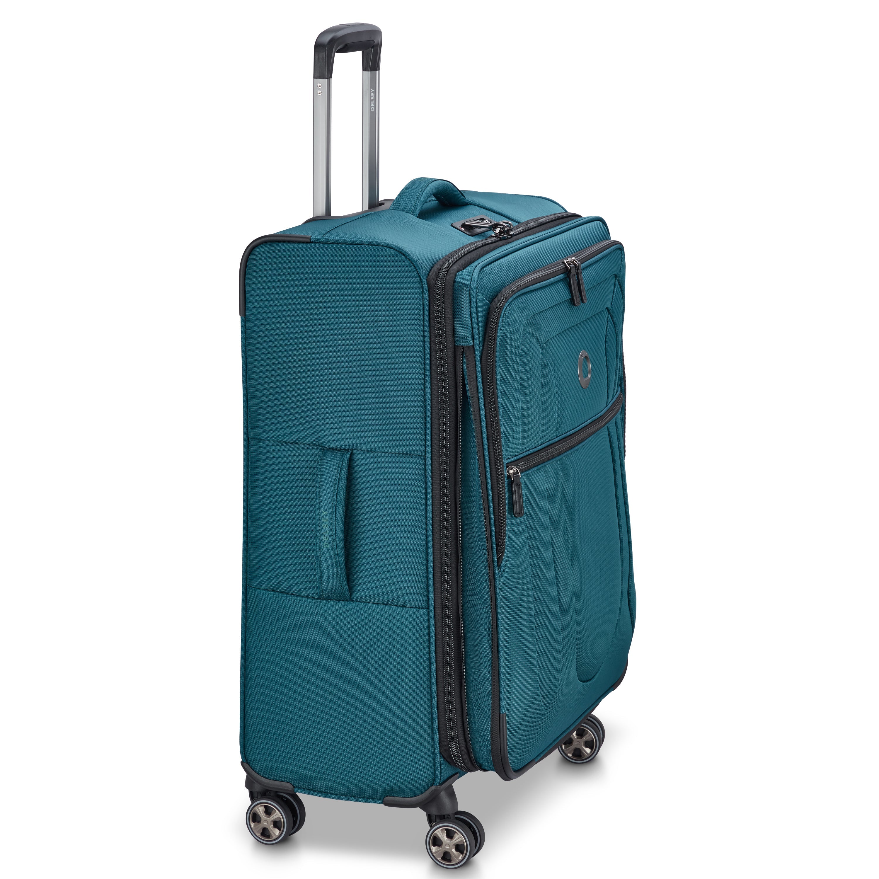 SHADOW DLX| Expandable Medium Suitcase Check-In 70 CM TEAL BLUE