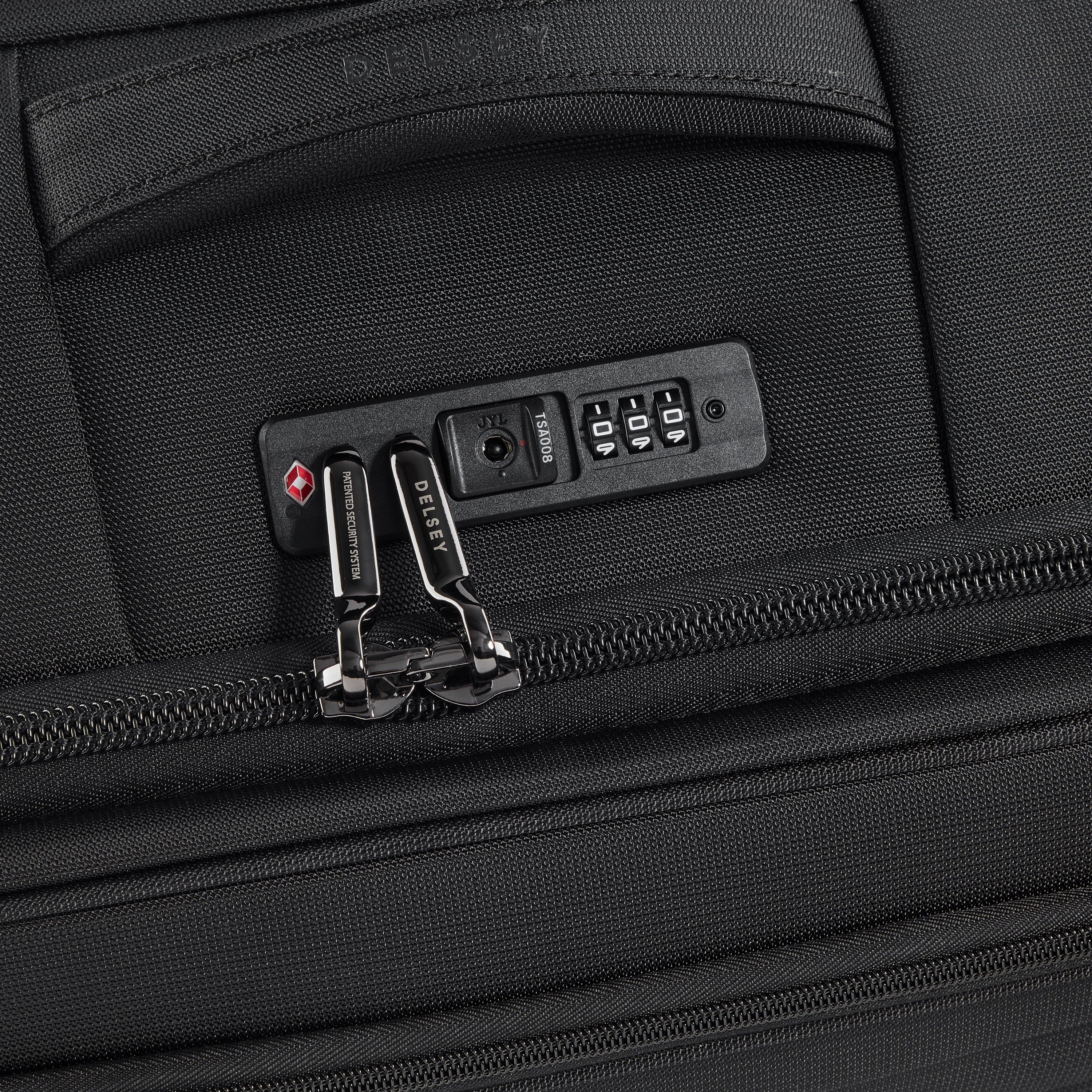 SHADOW DLX| Expandable Large Suitcase Check-In 76 CM BLACK
