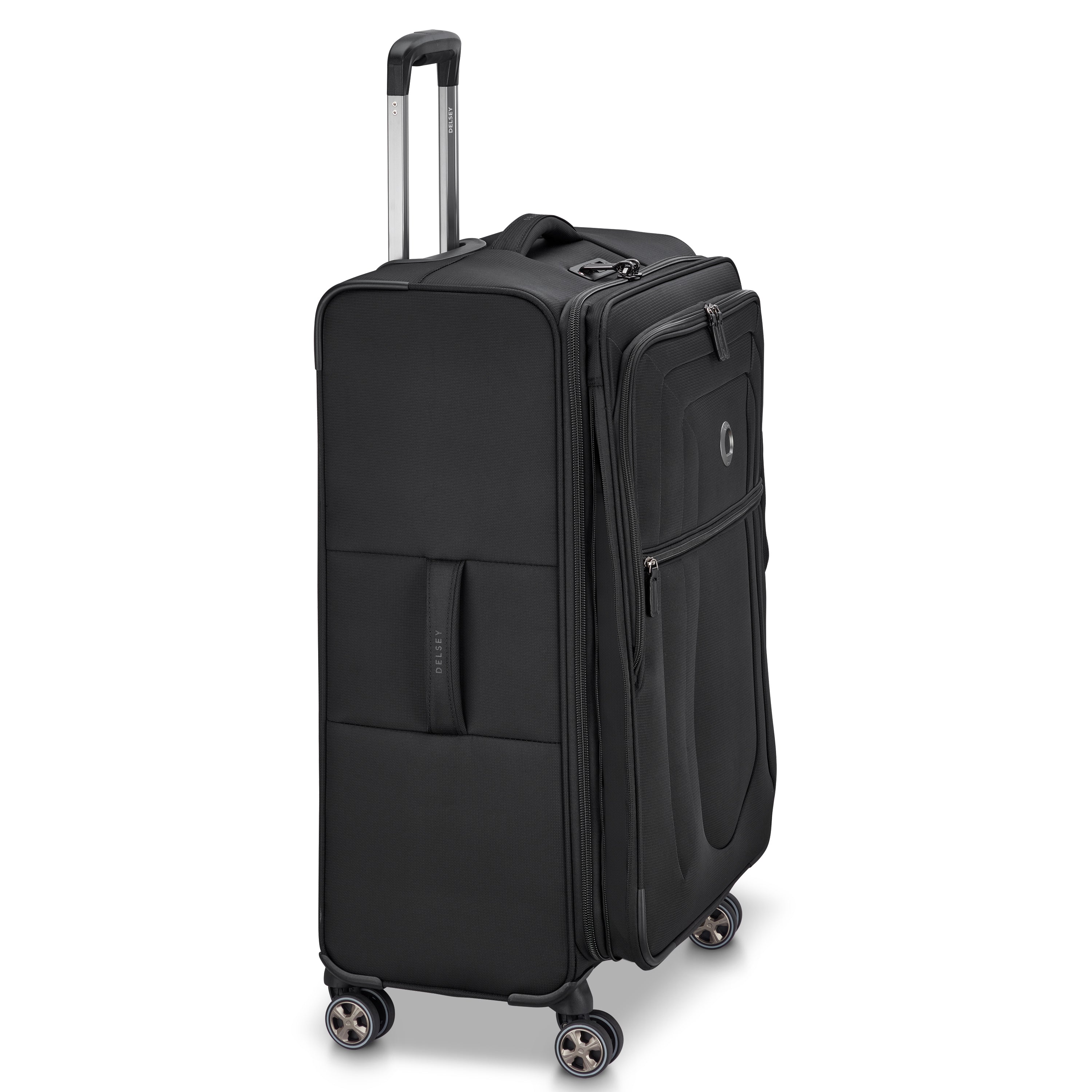 SHADOW DLX| Expandable Large Suitcase Check-In 76 CM BLACK