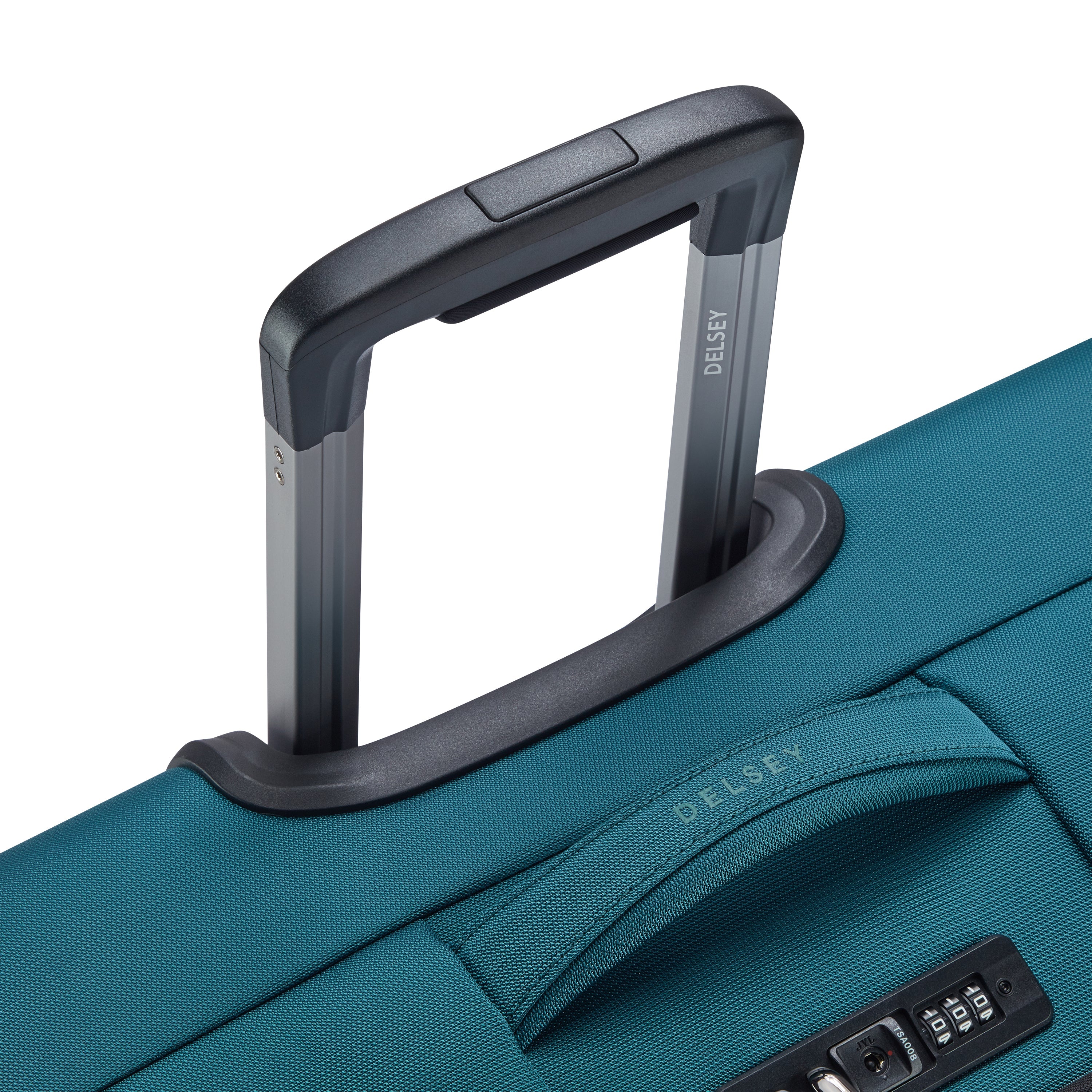 SHADOW DLX| Expandable Large Suitcase Check-In 76 CM TEAL BLUE