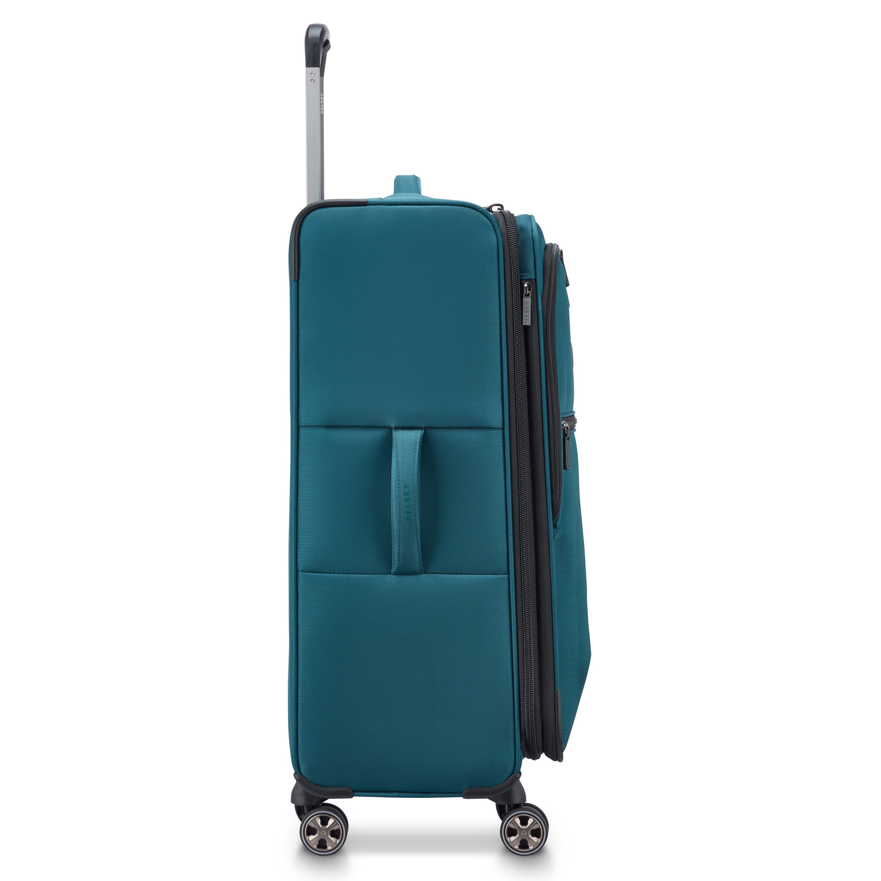 SHADOW DLX| Expandable Large Suitcase Check-In 76 CM TEAL BLUE