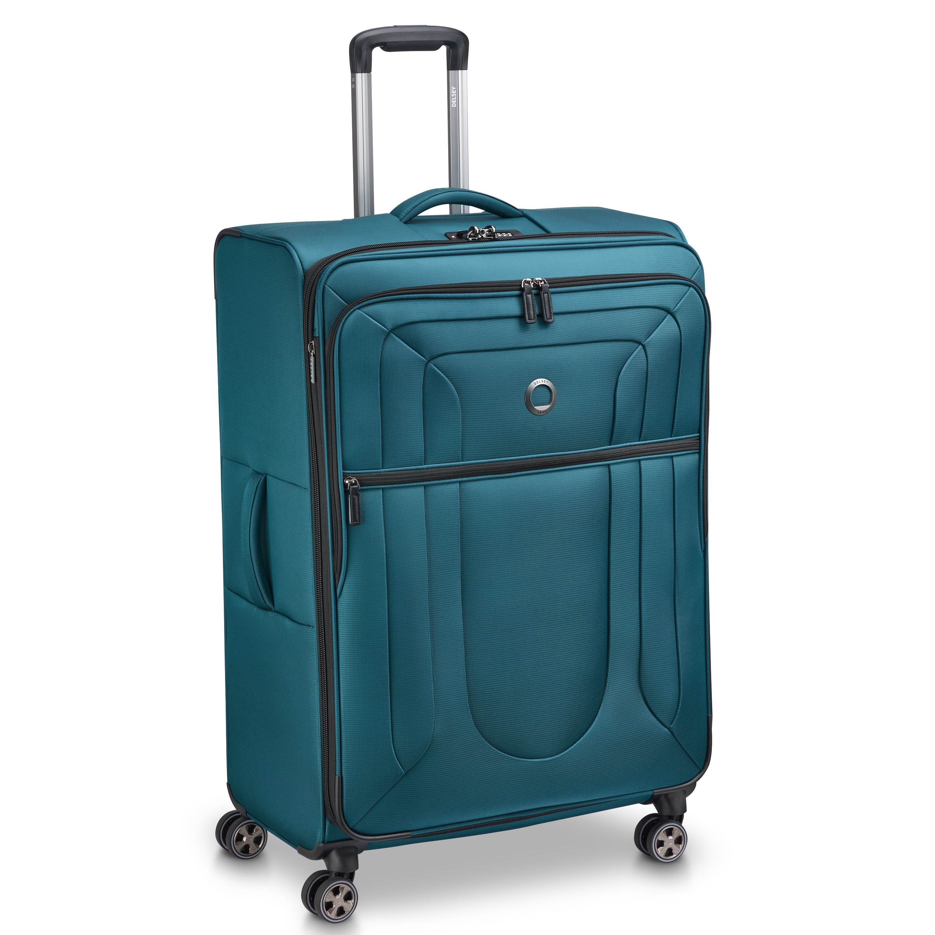 SHADOW DLX| Expandable Extra Large Suitcase Check-In 82 CM TEAL BLUE