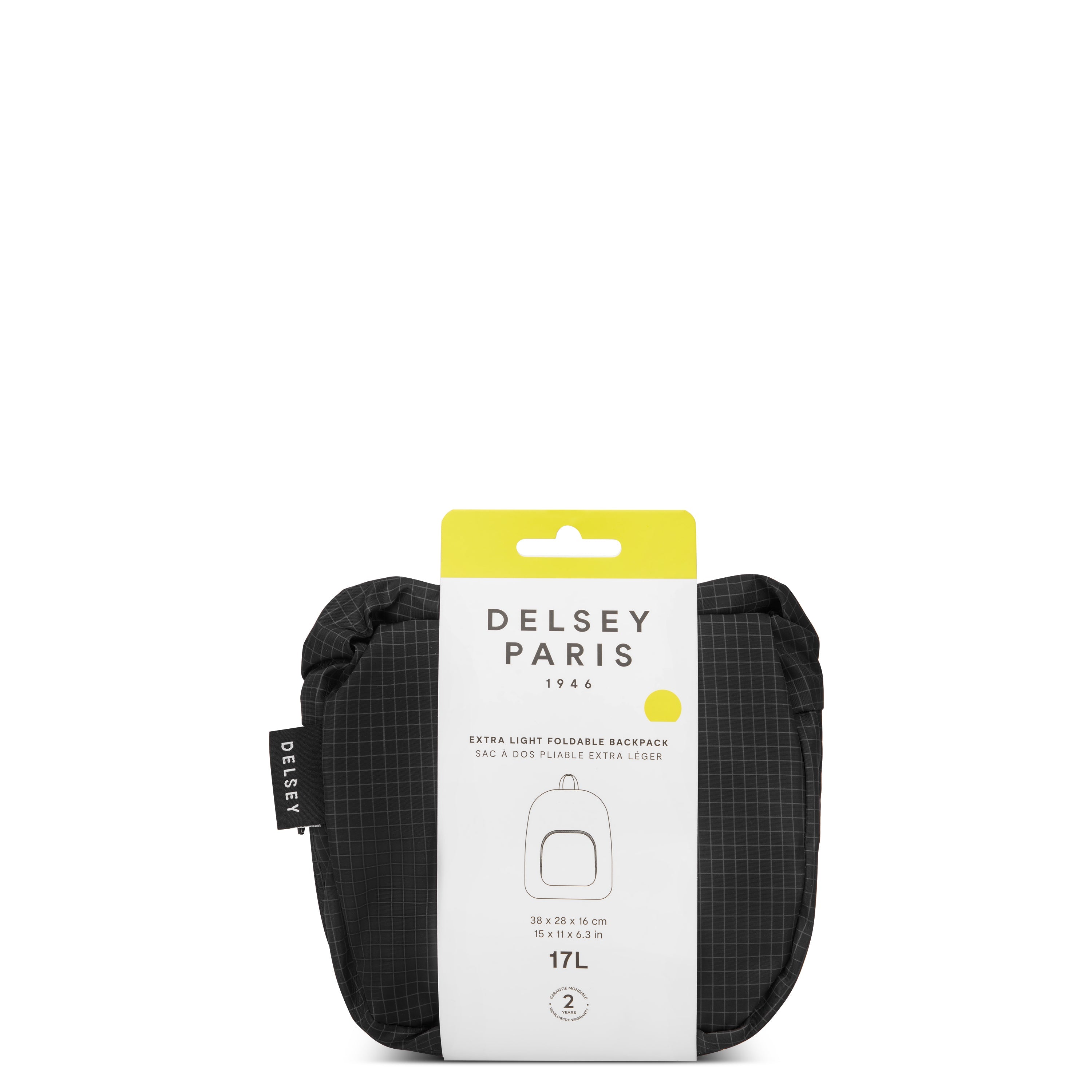 TRAVEL ACCESSORIES| Foldable Backpack 17 L BLACK