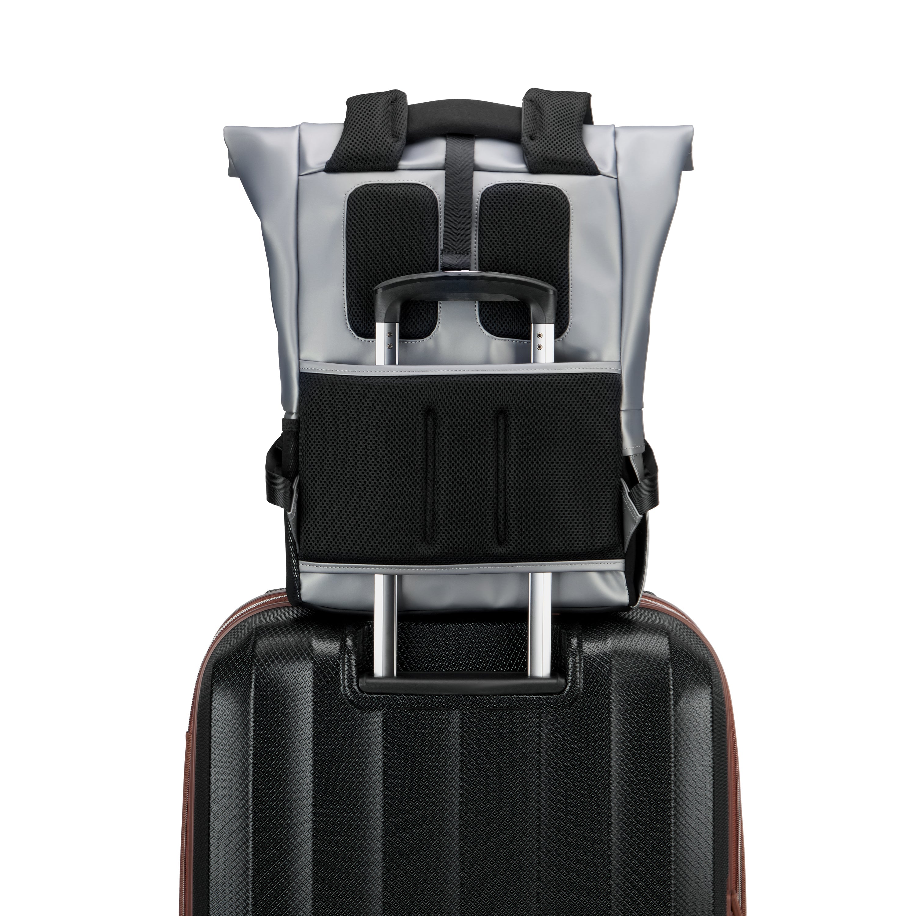 TURENNE SOFT| Roll-Top Backpack 25.76L SILVER